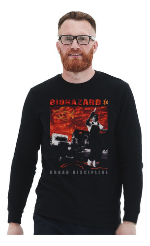 Polera Ml Biohazard Urban Discipline Punk Impresión Directa