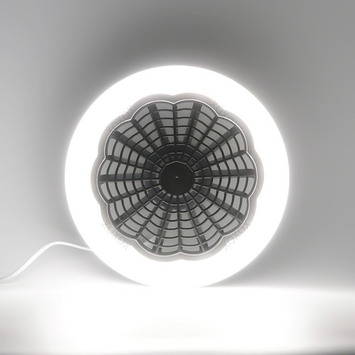 Foco Ventilador Con Lampara Led 30w Y Control Remoto Cantidad De Aspas 3 Estructura Negro Aspas Blanco Diámetro 2.3 M Frecuencia 50 Material De Las Aspas Plástico