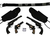 Comprar Kits 02 Coldre 04 Pistola Xerife Arma Brinquedo Velho Apache