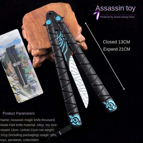 Cuchillo De Entrenamiento Con Forma De Mariposa Sin Filo