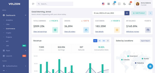 Velzon - Admin & Dashboard Template