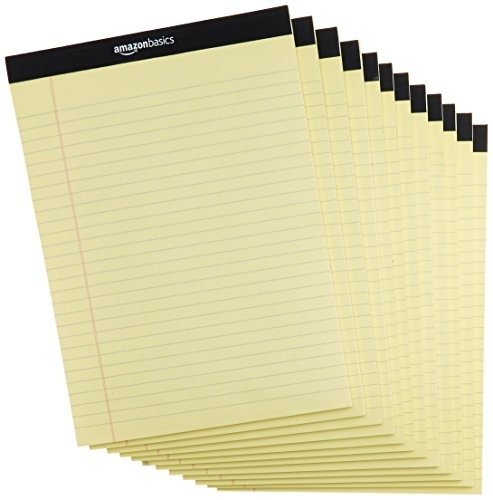 Amazonbasics Legal Wide Ruled 8 1 2 By 11 3 4 Legal Pad