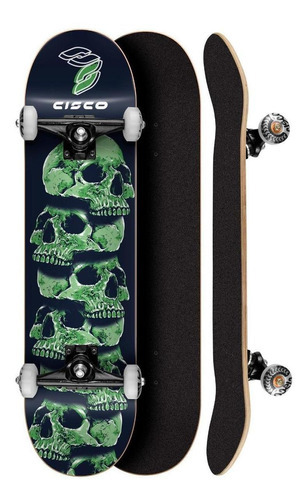 Skate Montado Cisco 8.0 - Truck 129mm / Rodas 51mm E Abec 7