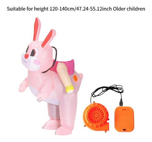 Disfraz Inflable De Conejo De Pascua Lindo Para Adolescente