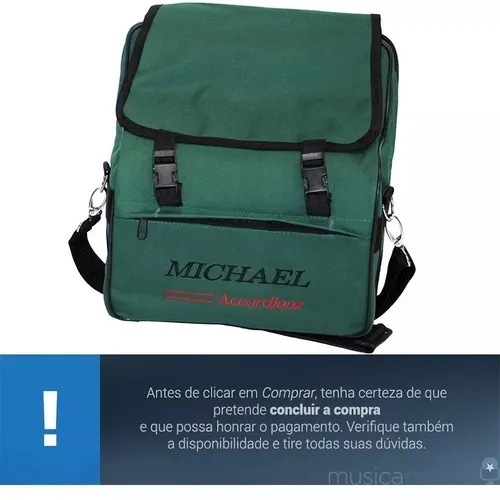Acordeon Sanfona 80 Baixos Michael Acm8007 Pbk C/ Bag E Case