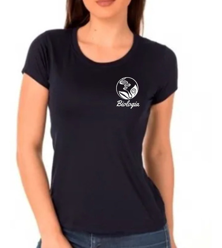 Camiseta Baby Look Feminina Curso De Biologia Estudante