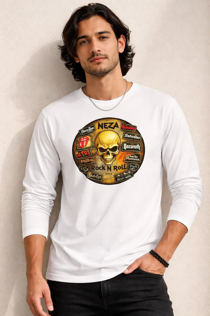 Playera Nezarock  Parches Original