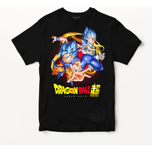 Remera Dragon Ball Z Super 001 (negra:) Ideas Mvd