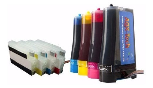 Sistema Continuo Aqx Para Hp 7110 7610 7612 Con 400ml Tinta