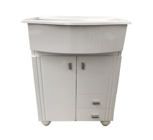 Vanitory 60cm 2 Puertas 2 Cajones Blanco Bacha