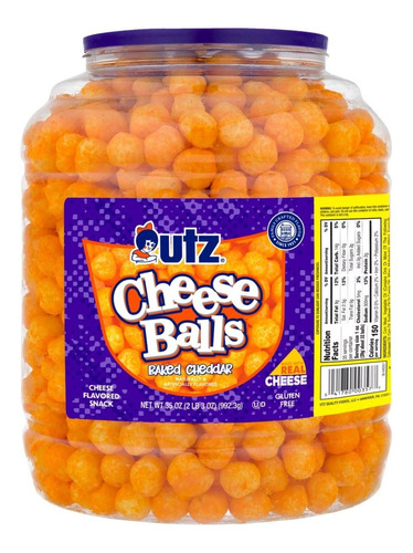 Bolas De Queso Chedar Utz Cheese Balls Baked Real Cheese