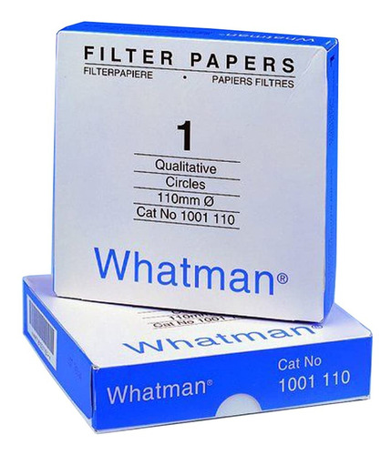 Papel Filtro Grado 1 Whatman 1001-125 Diam 12,5cm Paq X 100