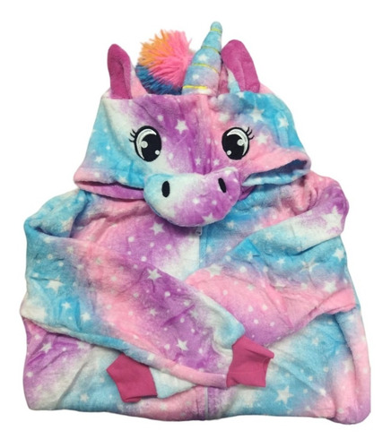 Imagen 9 de 10 de Pijama Kigurumi Unicornio Infantil De 1.10 A 1.40 Mts Niños