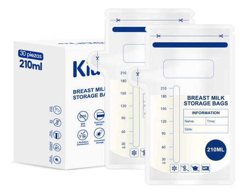 Bolsa De Almacenamiento De Leche Materna 250ml,30 Piezas