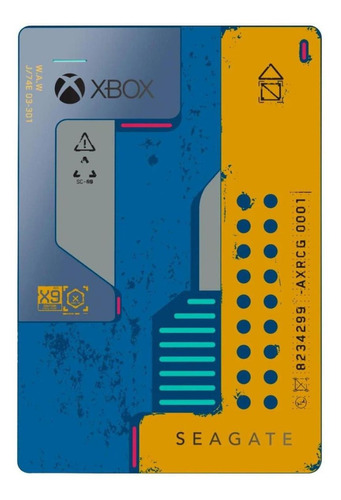 Disco duro externo Seagate Game Drive for Xbox STEA2000428 2TB amarillo y azul