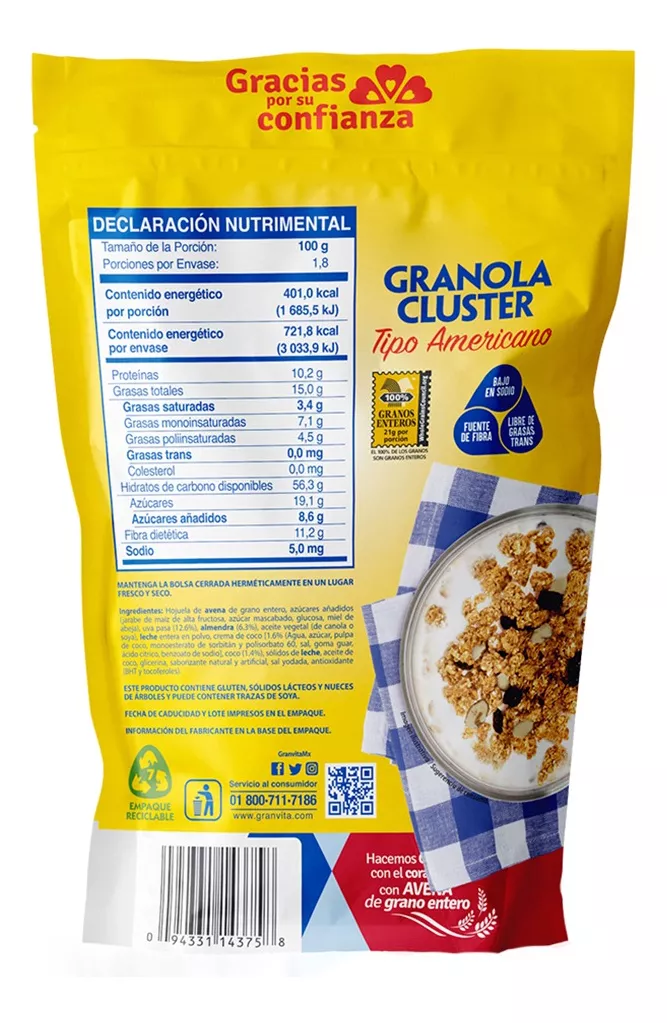 Segunda imagen para búsqueda de granola granvita