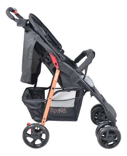 Coche Cuna Con Huevito Recien Nacido Bipokids Color Negro Chasis Negro