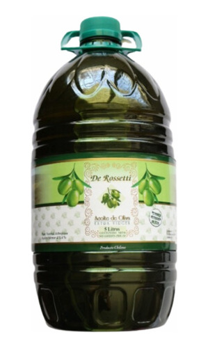 Aceite De Oliva Extra Virgen 5 Litros - De Rossetti