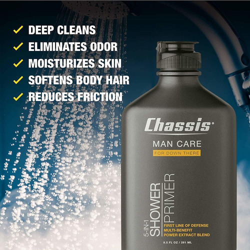 Chassis 5-in-1 Shower Primer, Mens Anti-chafing Gel And Dee