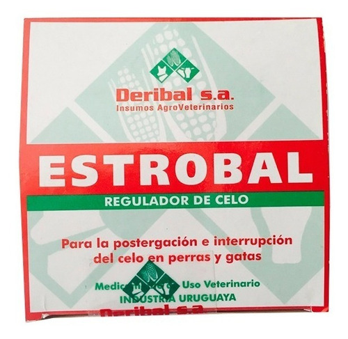 Estrobal Control De Celo Perras Y Gatas | 20 Comprimidos