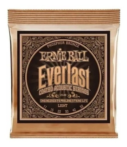 Encordado Guitarra Acustica Ernie Ball 2548 Everlast 11-52 