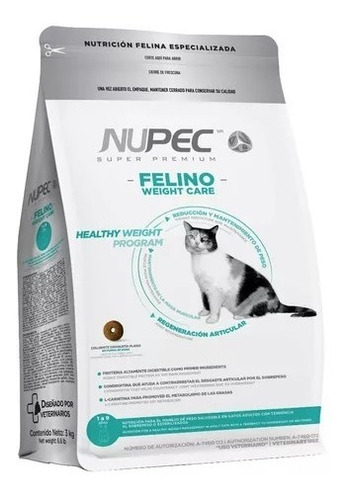 Alimento Nupec Weight Care Para Gato 1.5kg Control Peso