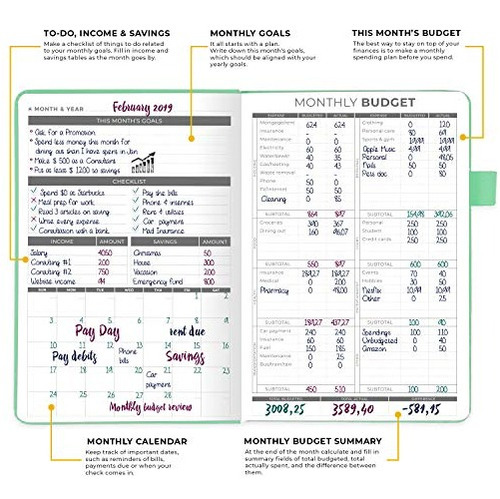 Cuaderno De Seguimiento De Gastos Sin Fecha Clever Fox Budge