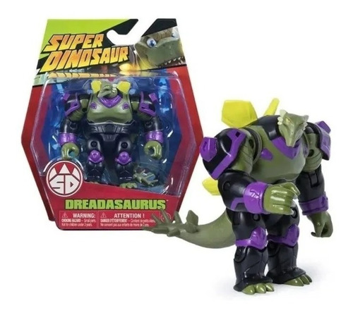 Boneco Dreadasaurus Série Super Dinosaur 12cm Articulado 