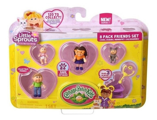 Imagen 5 de 9 de Little Sprouts Figuras Muñecos Articulados Pack X 8