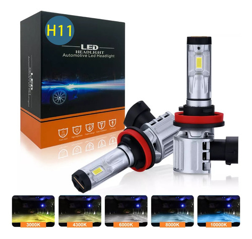 Kit De Led H7 H11 9005 9006 Para Coche 5 Colors 20000lm Csp