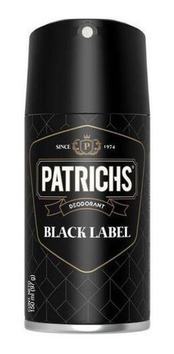 Desodorante Patrichs Black Label 150ml Pack X6