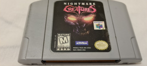 Nightmare Creature Nintendo 64 Original 