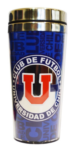 Mug Térmico U De Chile Producto Oficial Nuevo Original