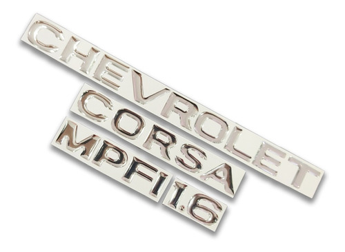 Full Kit De Emblemas Para Chevrolet Corsa 1.6 Mpfi. 