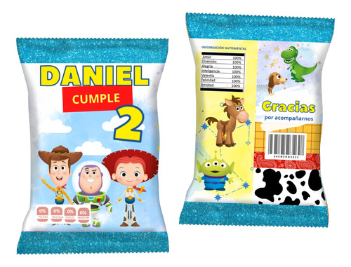 Bolsas De Papas Personalizadas(chip Bags) Toy Story 35pz