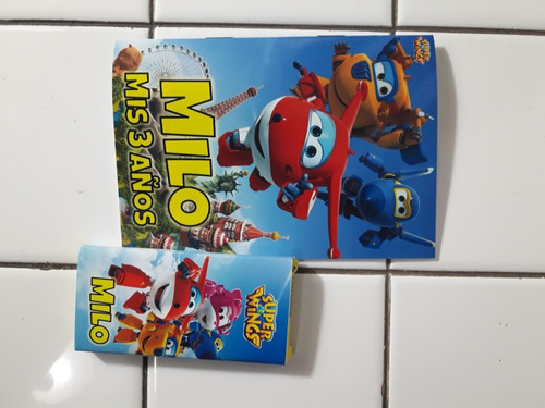 15 Bolsitas 15 Libritos Colorear Y 15 Lapices X6 Super Wings