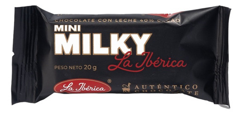 Chocolate Con Leche Mini Barras 24u 120g La Ibérica