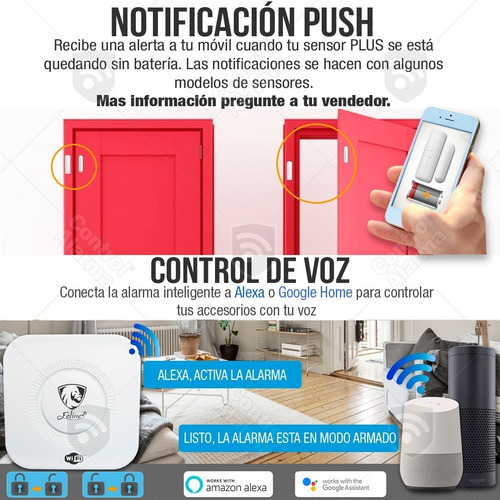 Imagen 3 de 10 de 7 Alarma Wifi Anti Robo App Google Alexa Seguridad Casa