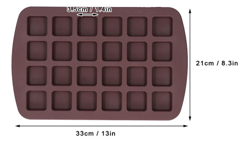 Molde Suave De Silicona Para Chocolate, Caramelo, 24 Rejilla