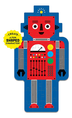 Mudpuppy 9780735357181 Robot - Rompecabezas (50 Piezas), Mul