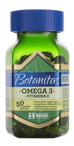 Omega 3 + Vitamina E 50 Cápsulas Bl - Unidad a $640