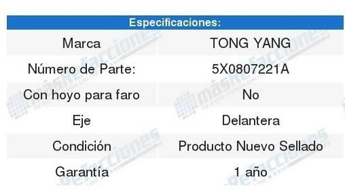 Defensa Delantera Volkswagen Pointer 03-05