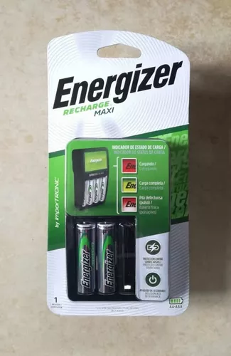 Cargador De Pilas Energizer Maxi + 4 Pilas Recargables Aa