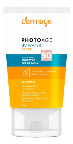 Protetor Solar Dermage Photoage Creme Fps 50 Médio Intense