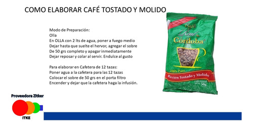 Café Real De Córdoba Tostado Y Molido Bolsa Con 20 Sobre 50g