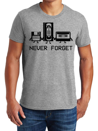 Never Forget Polera Divertida Para Hombres, Cassette De Au