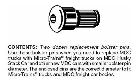 Bolster Pins  -para Conversion Roundhouse Producto Pkg 24