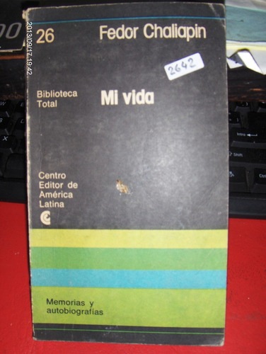 Mi Vida 26 Fedor Chaliapin Centro Editor América Latina 1977