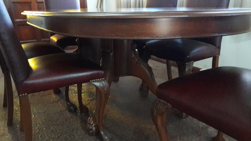 Mesa Estilo Chippendale Con 6 Sillas! Grand Bourg