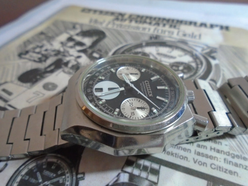 Citizen Panda Bull Head 8110 Octagon Chronograph 67 9356